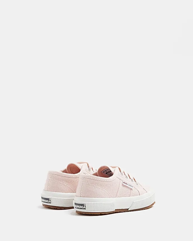 River Island Mini girls Superga lace up trainers Pink Online