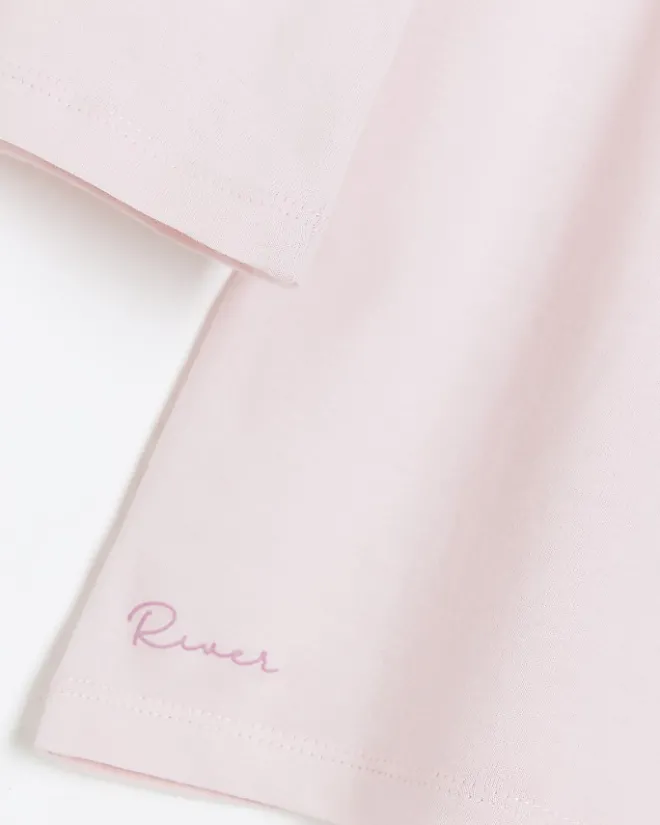 River Island Mini girls vests 3 pack Pink Online