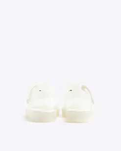 River Island Mini girls pearl flower jelly sandals White Discount