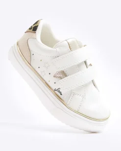 River Island Mini girls star velcro trainers White Fashion
