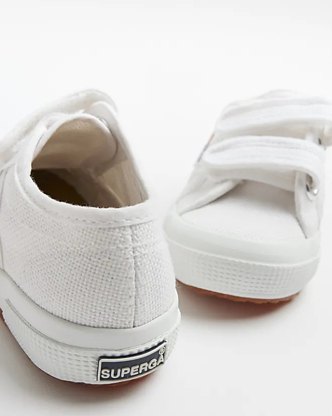 River Island Mini girls superga velcro shoes White Outlet