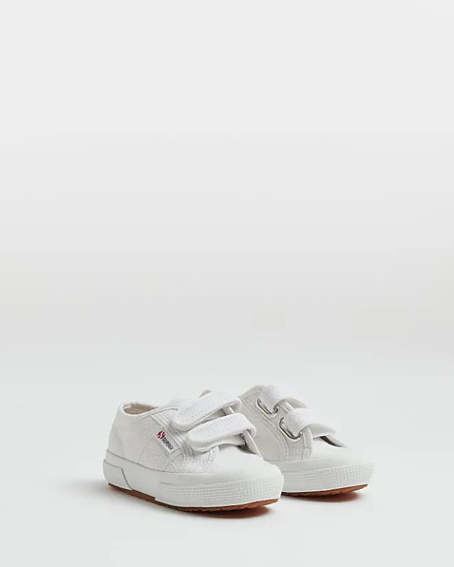 River Island Mini girls superga velcro shoes White Outlet