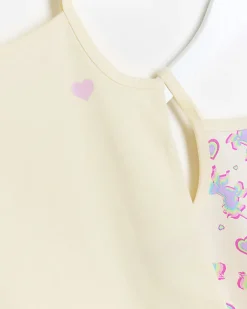 River Island Mini girls unicorn vest 3 pack Yellow Outlet