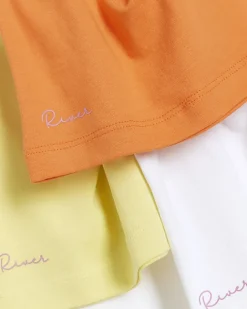 River Island Mini girls vests 3 pack Yellow Best