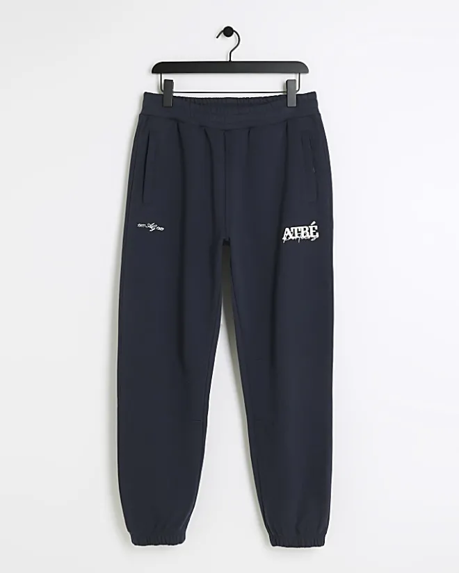 River Island regular fit joggers Navy Fashion
