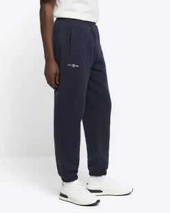 River Island regular fit joggers Navy Fashion