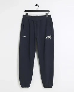 River Island regular fit joggers Navy Fashion