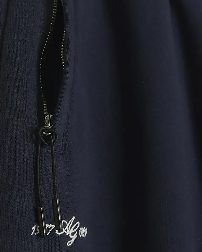 River Island regular fit joggers Navy Fashion