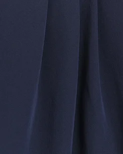 River Island Navy side stripe wide leg trousers Blue Fashion