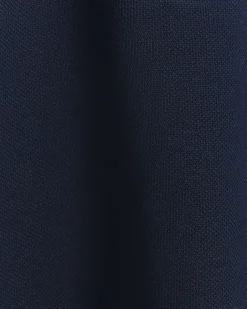 River Island slim fit textured funnel sweatshirt Navy Best