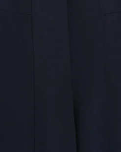 River Island Navy Stitched Wide Leg Trousers Blue Discount