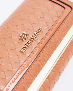 River Island Orange embossed weave purse Red Outlet