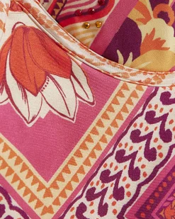 River Island scarf print balconette swimsuit Orange Best