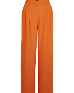 River Island wide leg trousers Orange Clearance