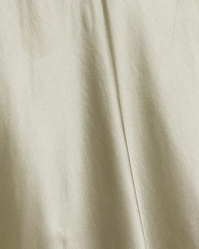 River Island Petite beige tie waist midi skirt Cream Sale