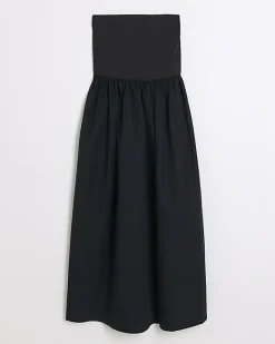 River Island Petite bandeau prom midi dress Black Discount
