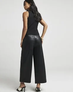 River Island Petite button front waistcoat Black Best