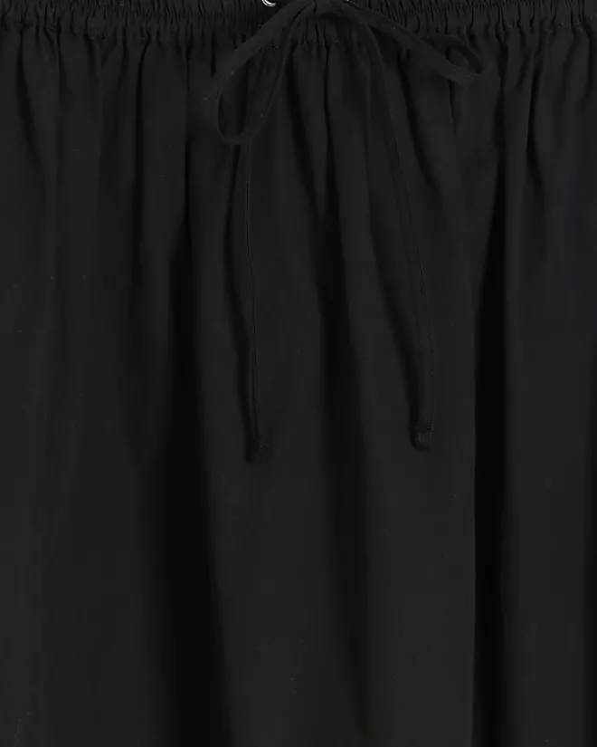 River Island Petite elasticated waist maxi skirt Black Outlet