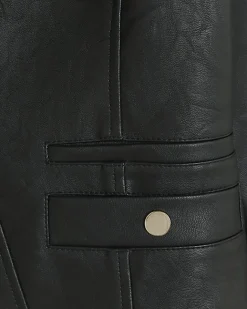 River Island Petite faux leather blazer Black Fashion