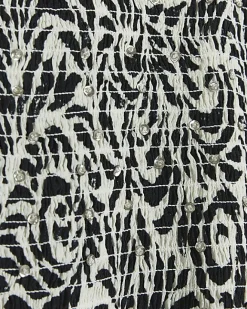 River Island Petite floral shirred swing mini dress Black New