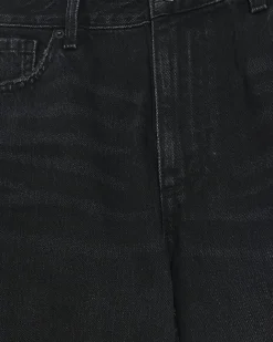 River Island Petite high waisted straight leg jeans Black Best