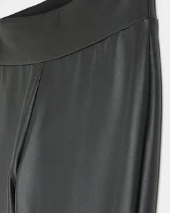 River Island Petite high waisted coated leggings Black Fashion