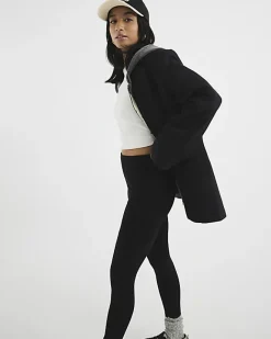 River Island Petite high waisted leggings Black Discount