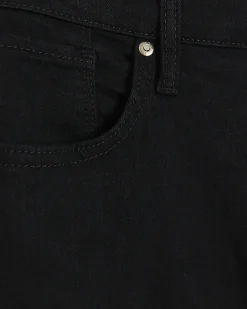 River Island Petite high waisted flare jeans Black Clearance