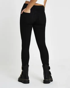 River Island Petite Molly mid mise skinny jeans Black Discount