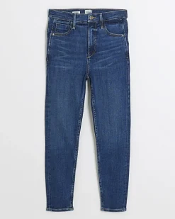 River Island Petite high waist skinny jeans Blue Best