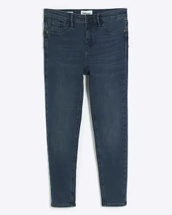 River Island Petite mid rise skinny jeans Blue New
