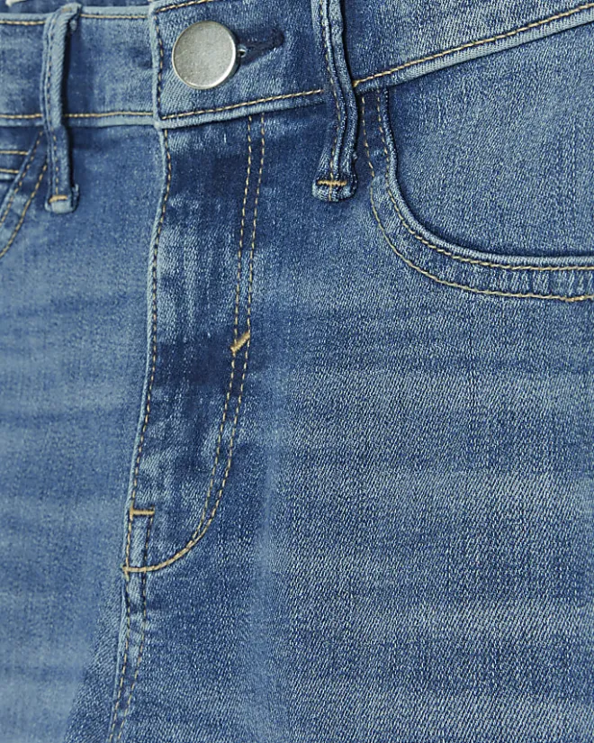 River Island Petite skinny fit bum sculpt jeans Blue Clearance