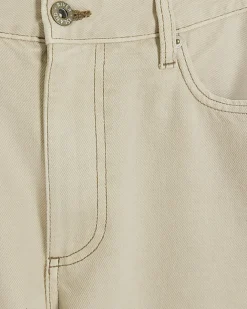 River Island Petite ecru high waisted straight jeans Cream Sale