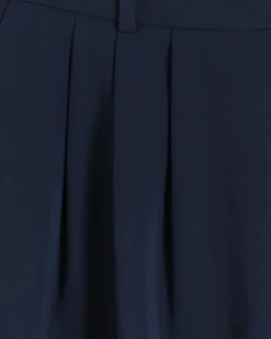 River Island Petite navy side stripe wide leg trousers Blue Sale