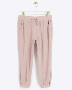 River Island Petite lyocell cuffed joggers Pink Clearance