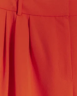 River Island Petite side stripe wide leg trousers Red Hot