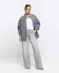 River Island Petite long sleeve bodysuit White Clearance