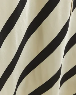 River Island Petite satin stripe slip midi dress White Fashion