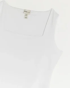 River Island Petite square neck bodysuit White New