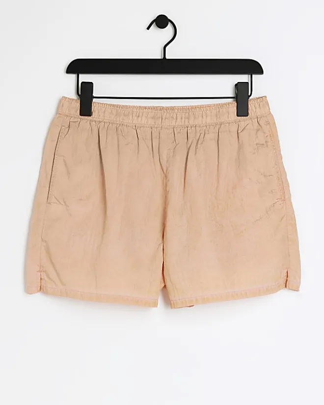 River Island elasticated swim shorts Pink Online