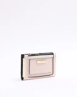 River Island embossed weave purse Pink Best