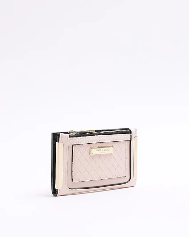 River Island embossed weave purse Pink Best