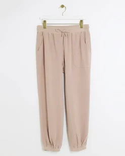 River Island lyocell cuffed joggers Pink Sale