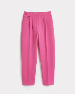 River Island pleated tapered trousers Pink Outlet