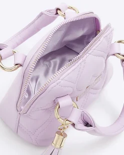 River Island quilted heart mini tote bag Pink Online