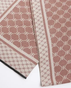 River Island RI Monogram Scarf Pink Hot