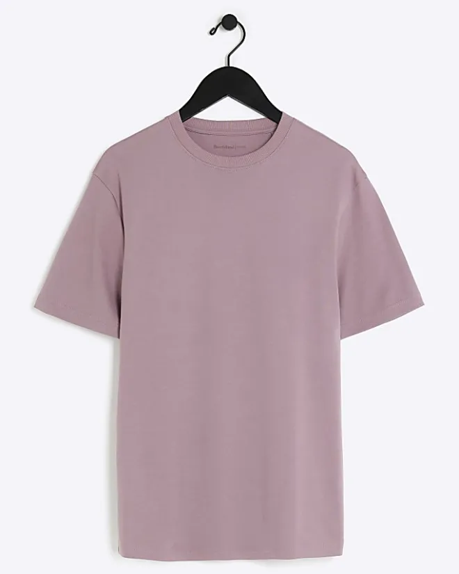 River Island RI Studio slim fit t-shirt Pink Discount