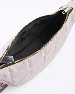 River Island soft quilted cross body bag Pink Fashion