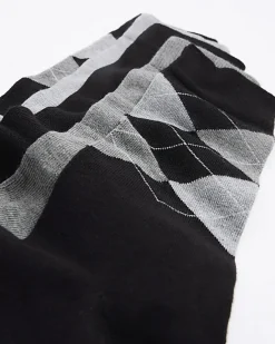 River Island 5PK argyle ankle socks Black Online