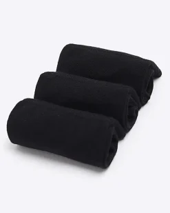 River Island 3PK bamboo ankle socks Black Sale